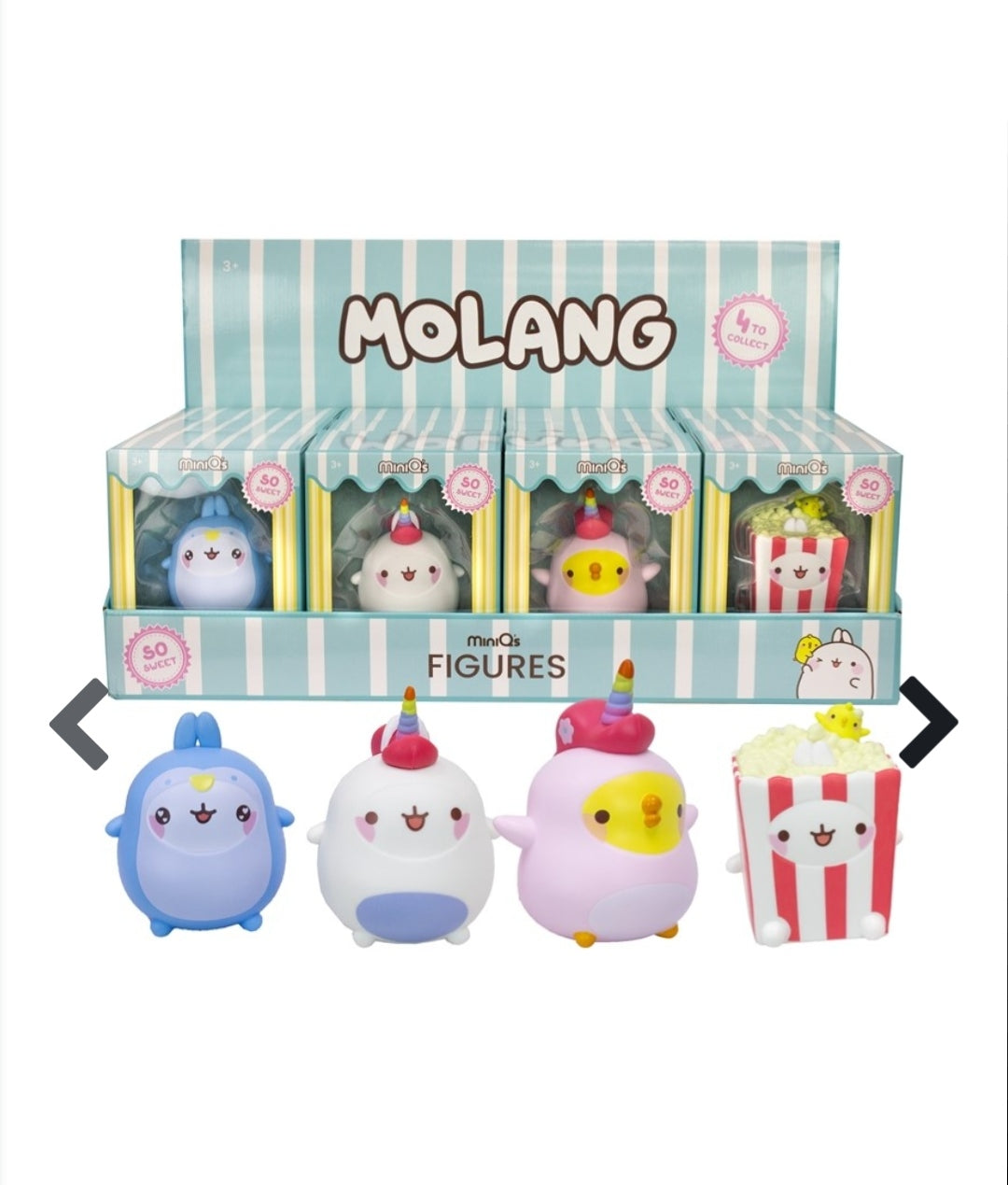 Lot de 4 Figurines Molang