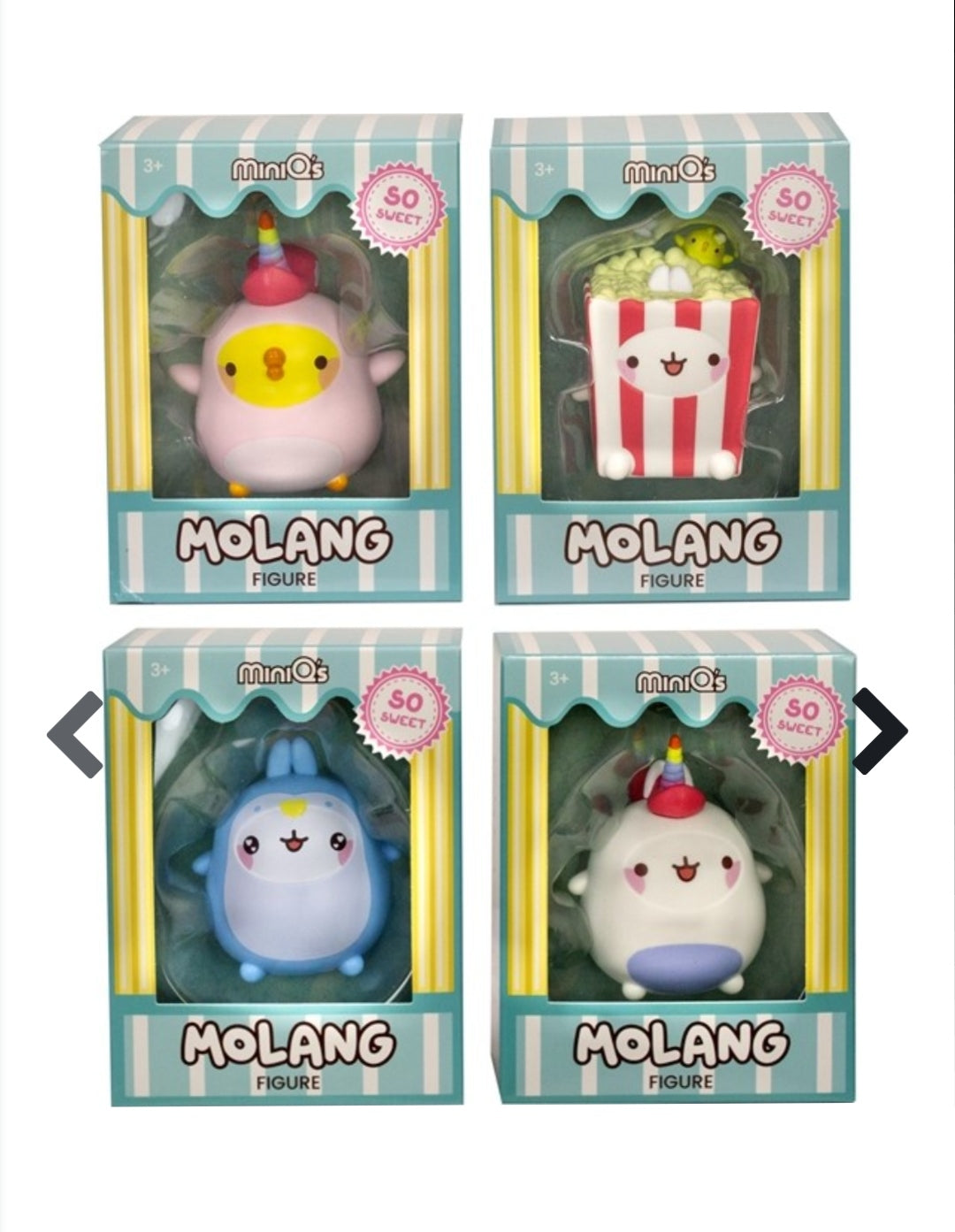 Lot de 4 Figurines Molang