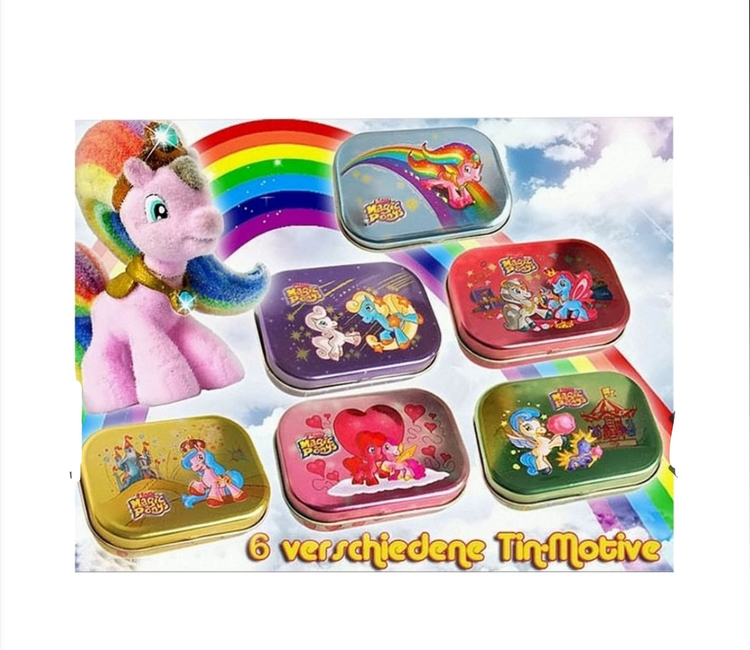 🌈🦄 Magic Ponys – Boîte métallique 🦄🌈